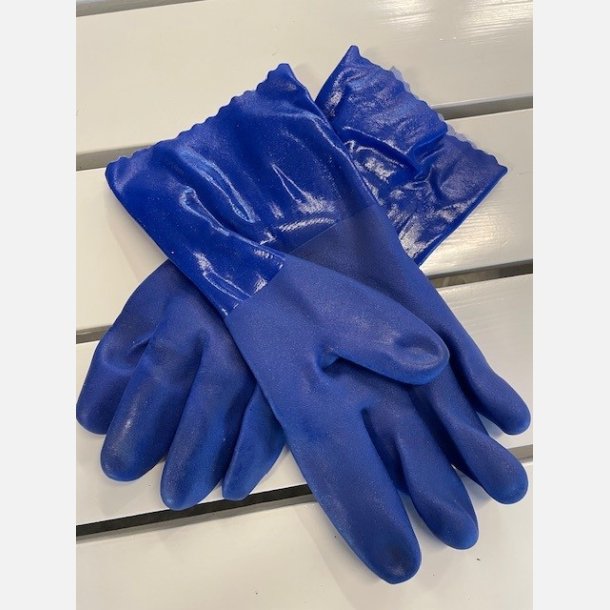 Gummihandsker fiskeri bl