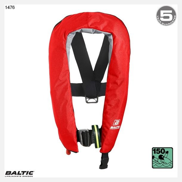Baltic Breeze oppustelig redningsvest m/harness