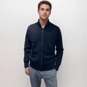 Smandstrje i cardigan 100% ren uld