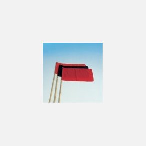 Bjeflag 50 x 35 cm rd eller sort